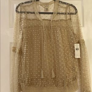 Ralph Lauren sheer blouse